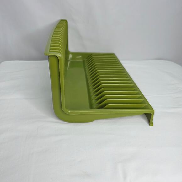 Vintage Rubbermaid Plastic Party Plan 0076 Avocado Green Plate /Dish Holder - Picture 3 of 10